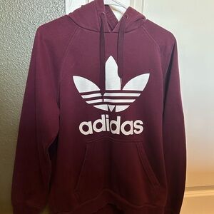 Adidas Red Sweatshirt Hoodie